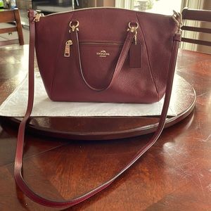 Coach crossbody, red/ burgundy
